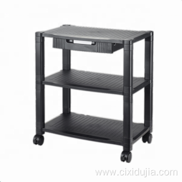 Extra wide size plastic printer cart